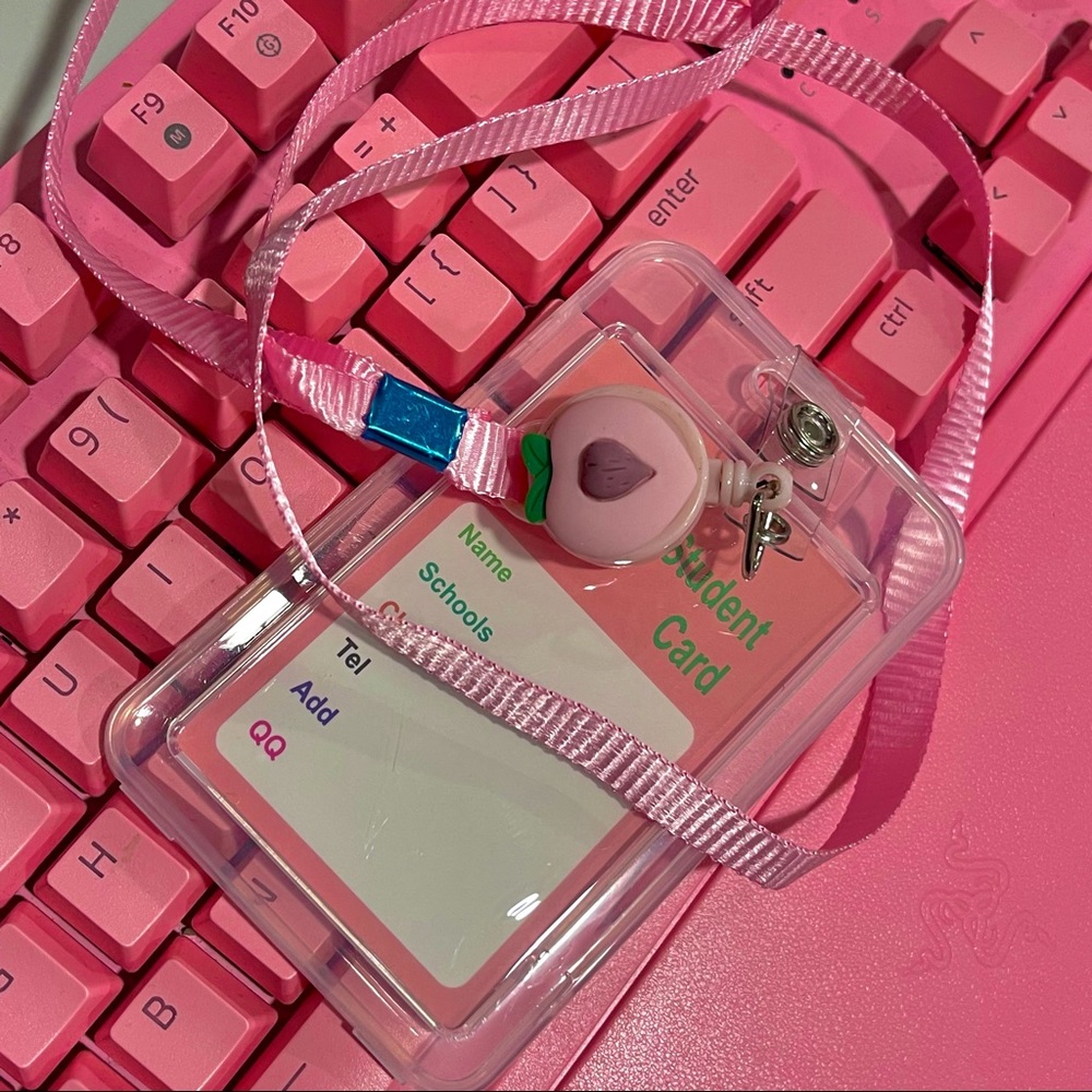!!2 for 20!! Peach Charm ID Holder 🍑